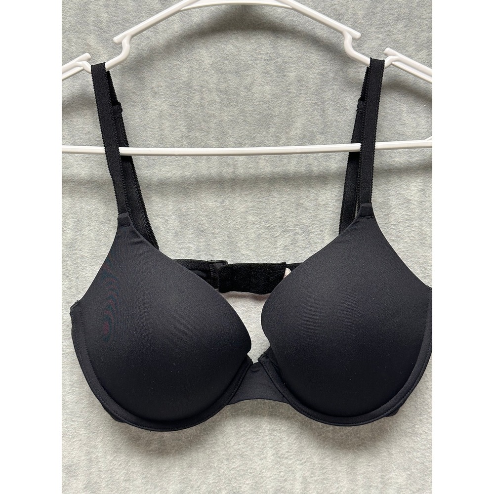 Victoria's Secret PINK Push Up Bra Black 34D Wear Everywhere Underwire - Picture 4 of 5